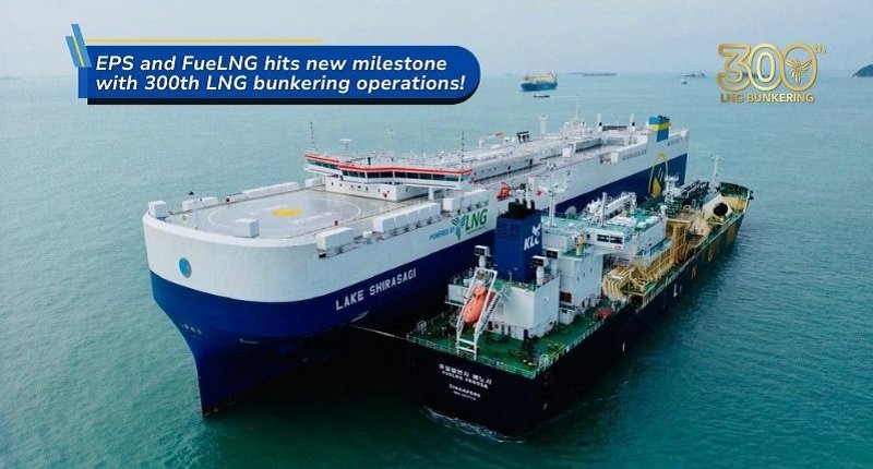 EPS and FueLNG 300th Bunkering Operations